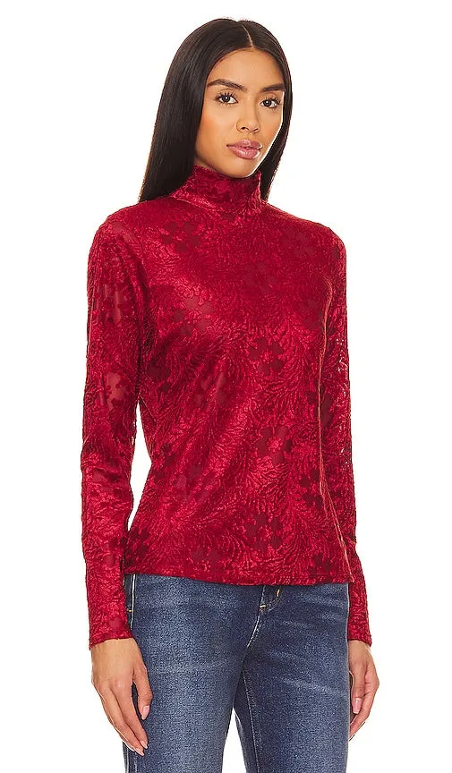 1. STATE Longsleeve Turtleneck in Red