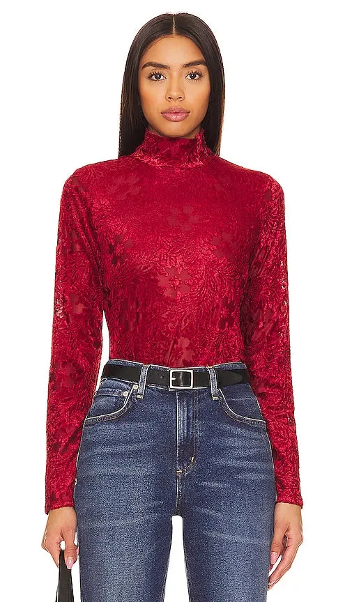 1. STATE Longsleeve Turtleneck in Red