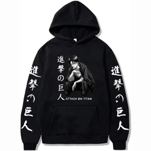 Attack on Titan Hoodie Ackerman Levi Sweater Sweatshirt Cosplay Costume Pullover