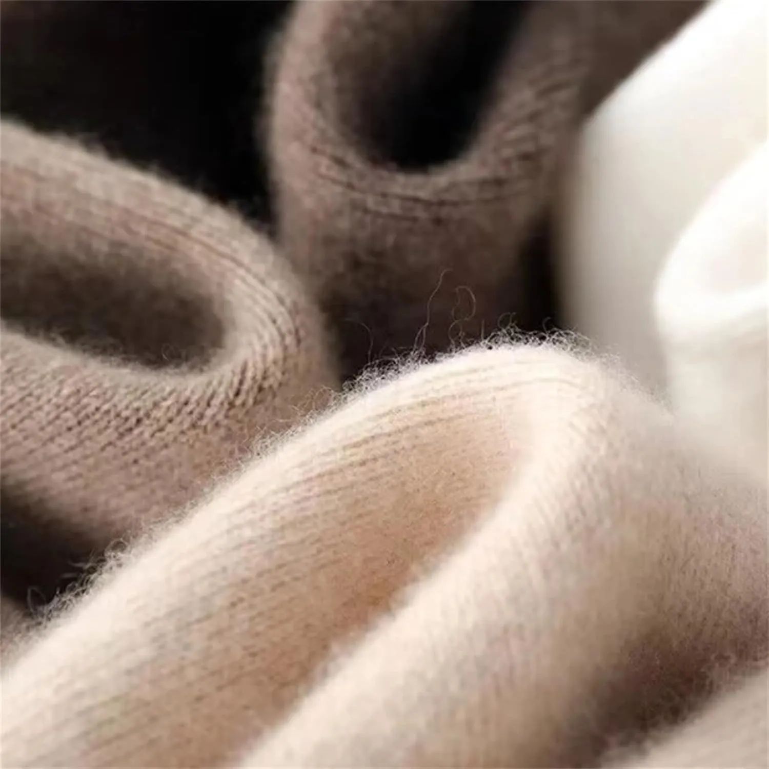 Autumn Winter Cashmere Sweatpants for Women Loose High Waist Wool Wide Leg Pants Womens Casual Straight Trousers
