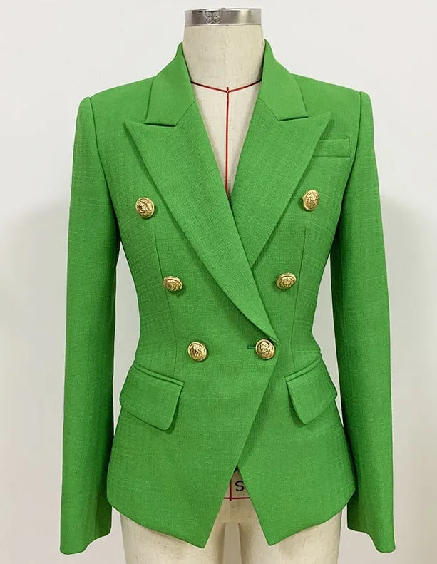 Blazer - Dames - Groen - Stijlvolle, comfortabele pasvorm van hoogwaardig materiaal