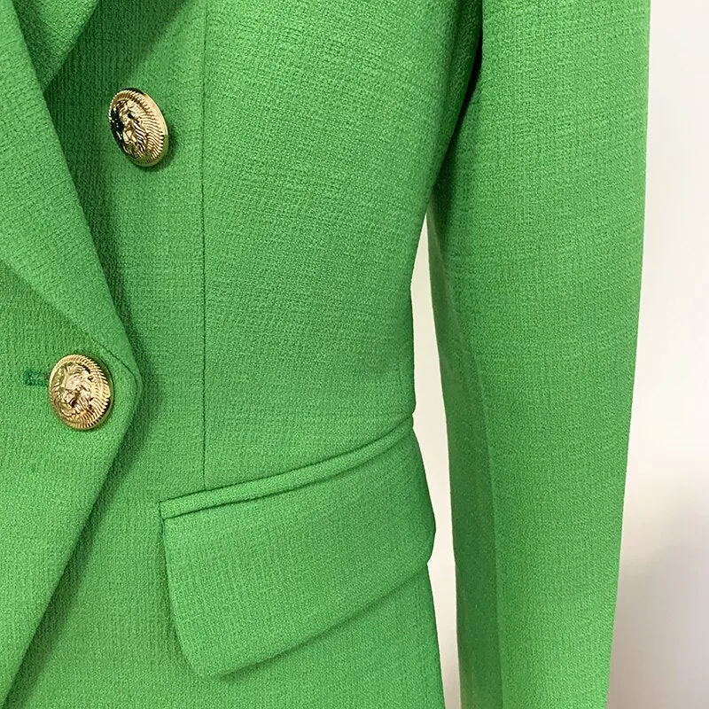 Blazer - Dames - Groen - Stijlvolle, comfortabele pasvorm van hoogwaardig materiaal