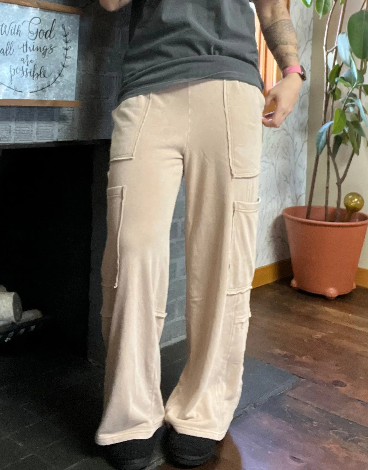 Blended Joggers Dark Taupe