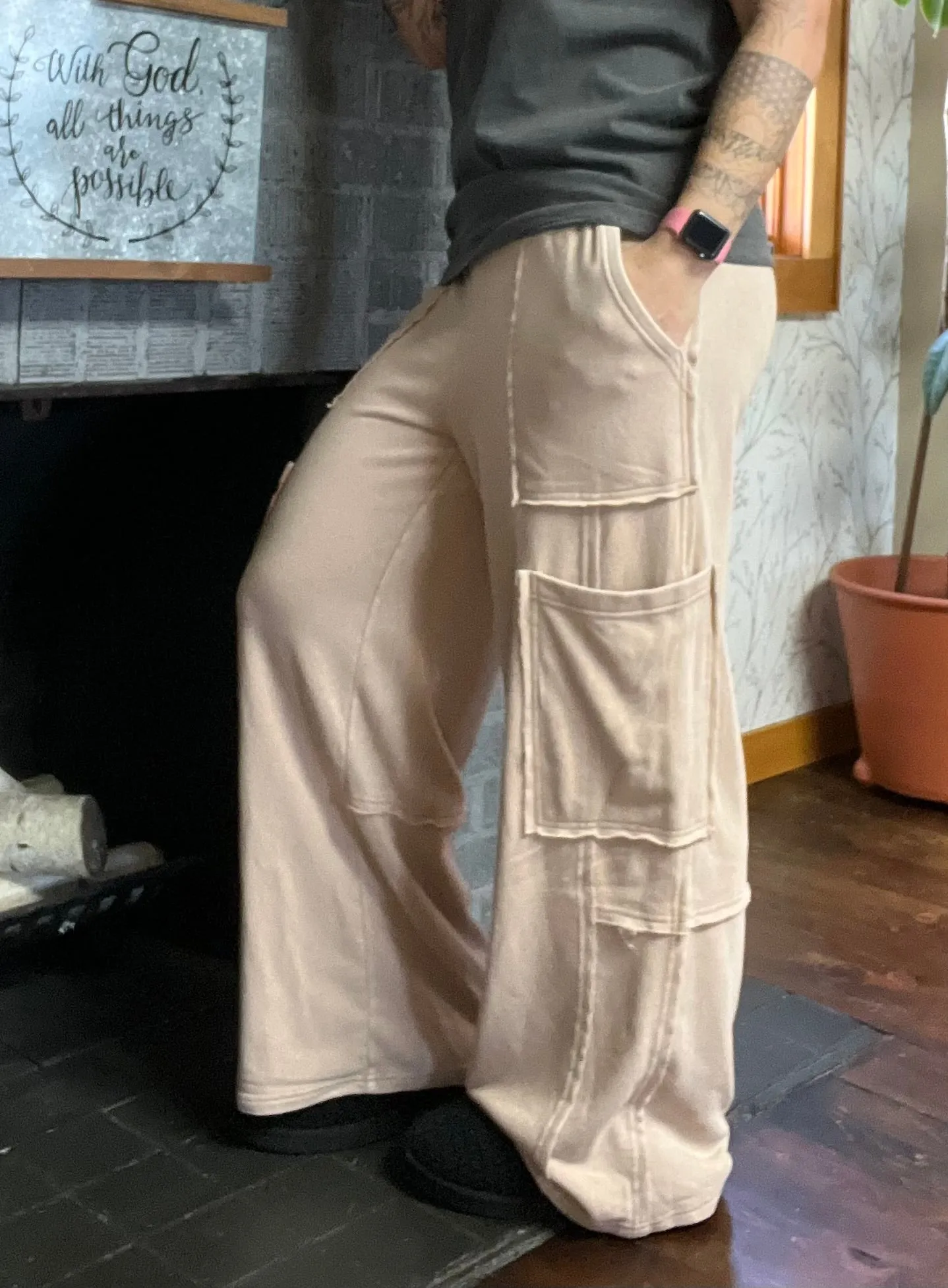 Blended Joggers Dark Taupe