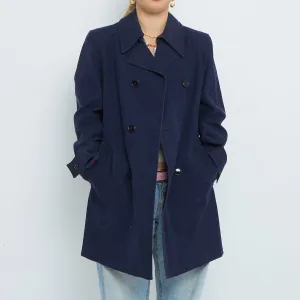 Blue Twill Trench Coat - S