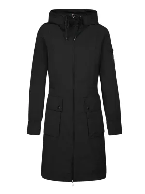 Laerte Black Long Parka Trench