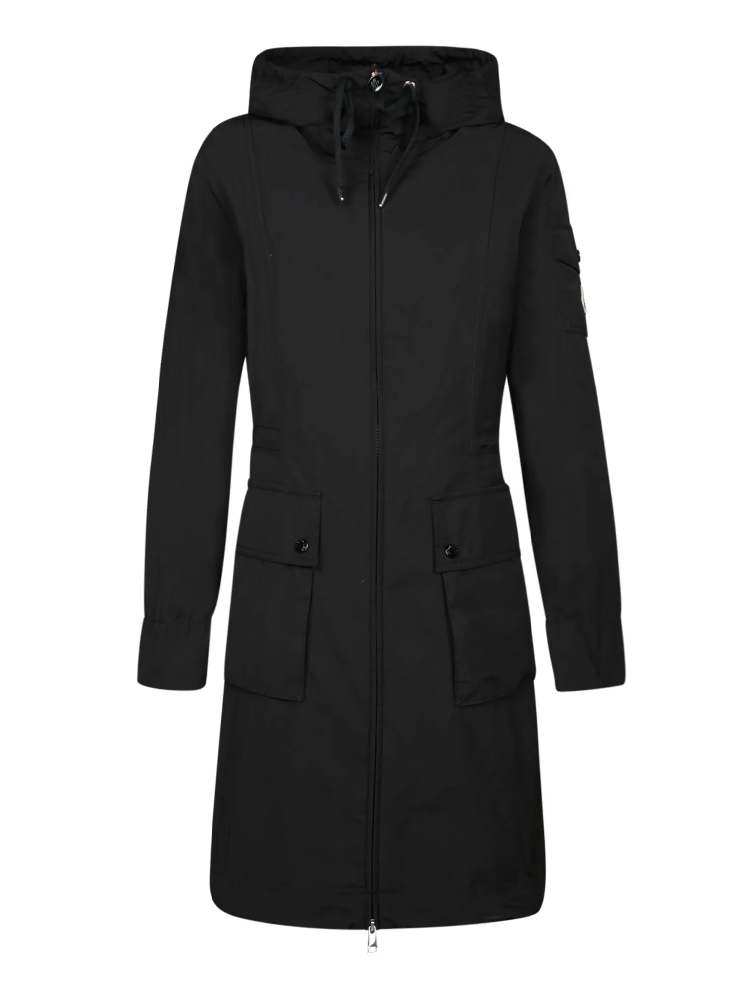 Laerte Black Long Parka Trench