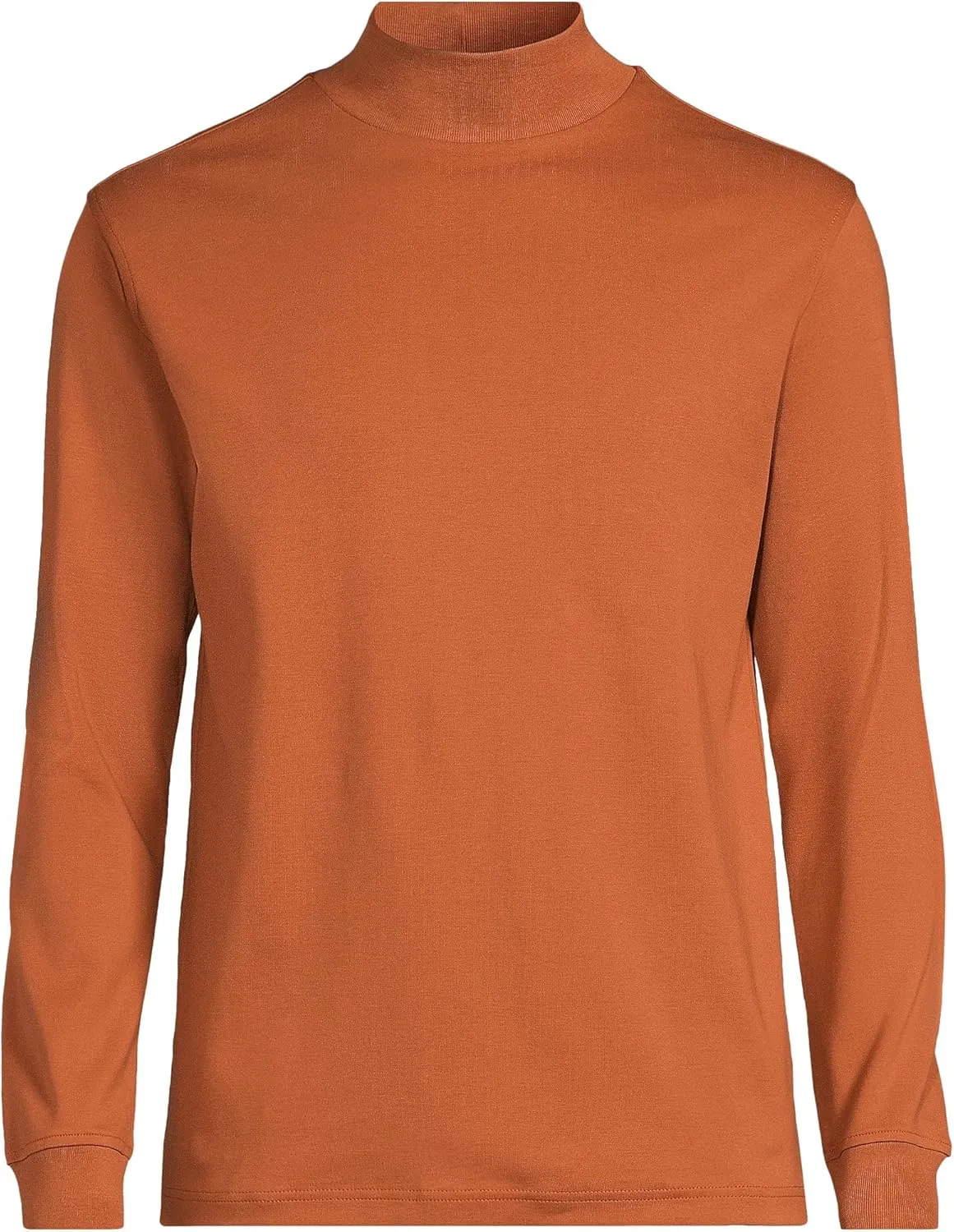 Lands' End Men's American-Grown Supima Cotton Mock Turtleneck Shirt