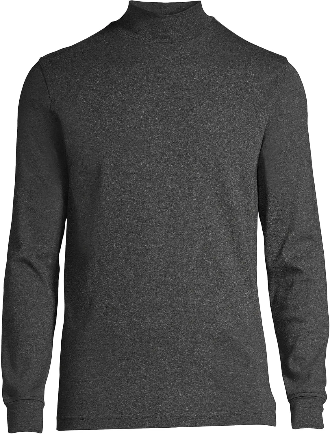 Lands' End Men's American-Grown Supima Cotton Mock Turtleneck Shirt