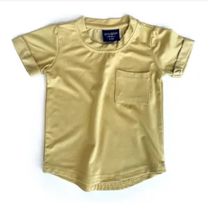 Little Bipsy - Basic Pocket Tee in Mustard