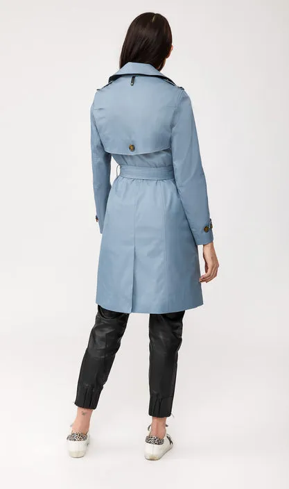 Mackage - Odel Classic Trench Coat with Vest in Sky Blue