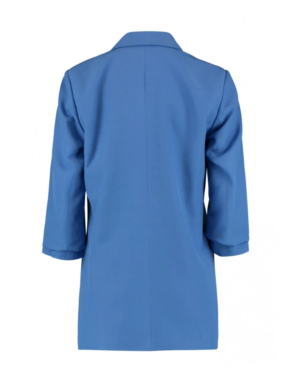 Malea Ocean Blue Gathered Sleeve Blazer