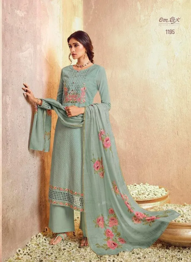 Omtex Presents Mushkan Pure Lawn Cotton Casual Wear Salwar Suits