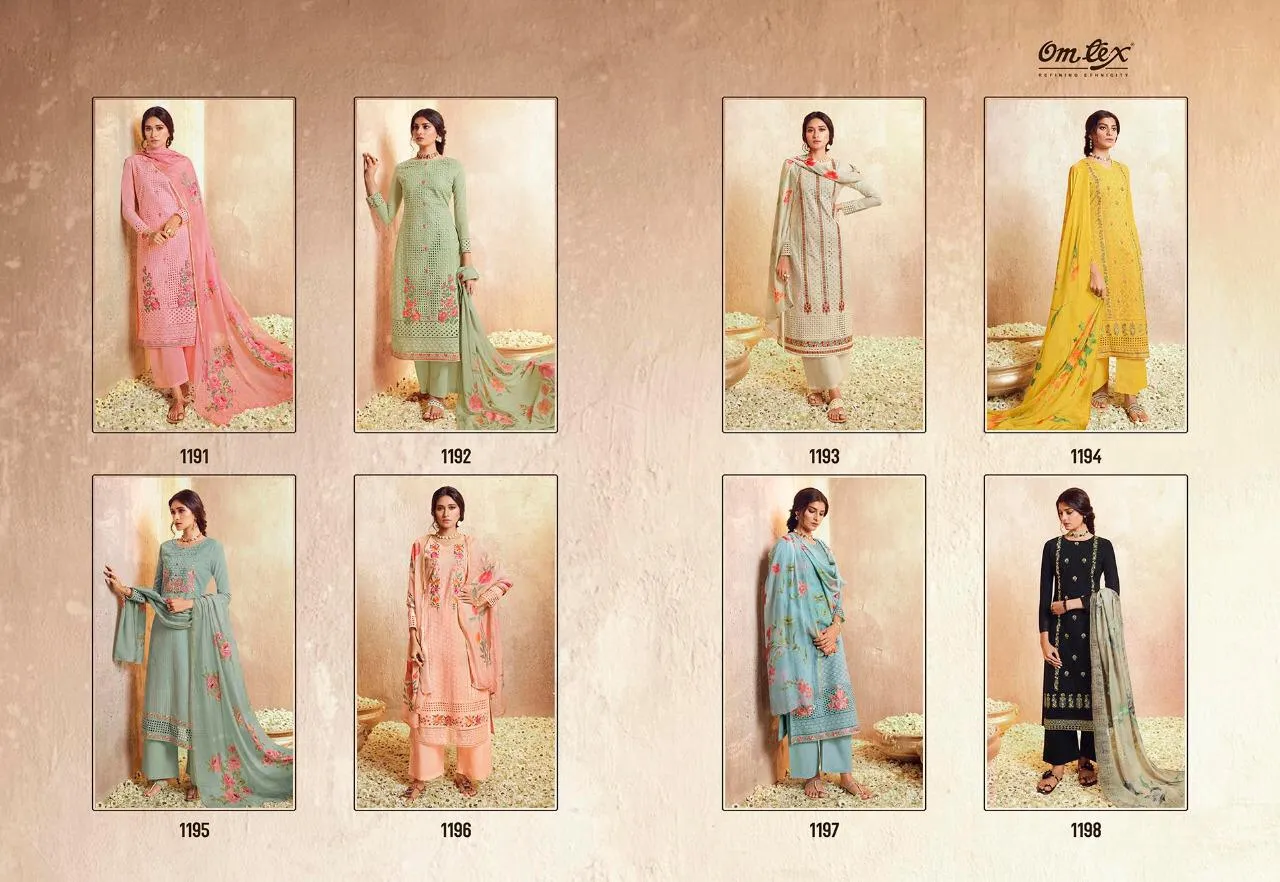 Omtex Presents Mushkan Pure Lawn Cotton Casual Wear Salwar Suits
