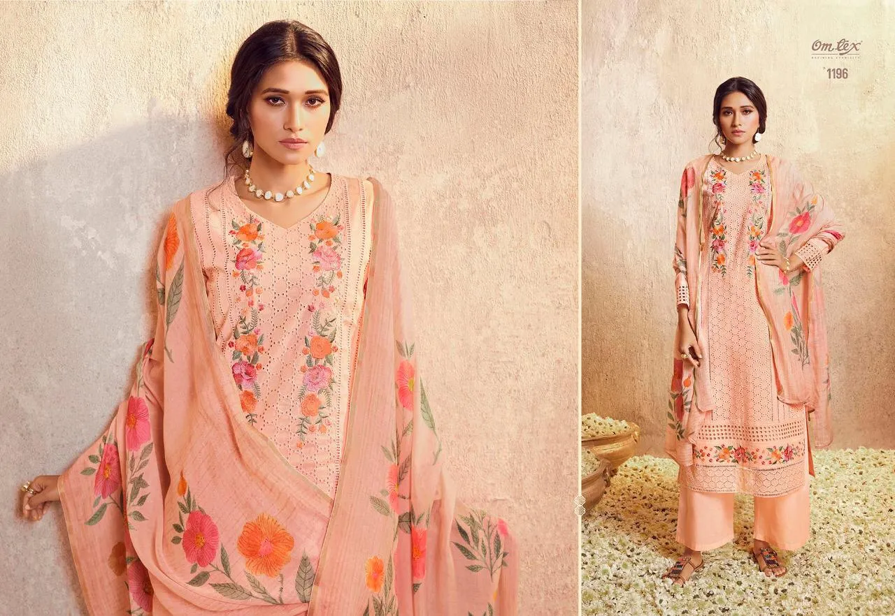 Omtex Presents Mushkan Pure Lawn Cotton Casual Wear Salwar Suits