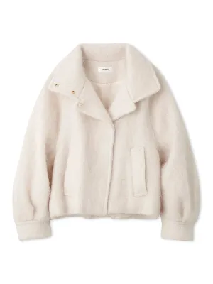 Shaggy Semi Cropped Mohair Wool Jacket