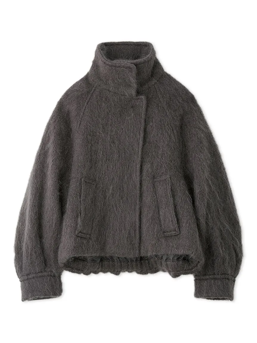 Shaggy Semi Cropped Mohair Wool Jacket