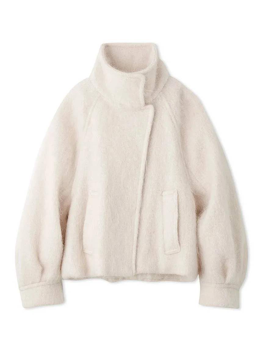 Shaggy Semi Cropped Mohair Wool Jacket