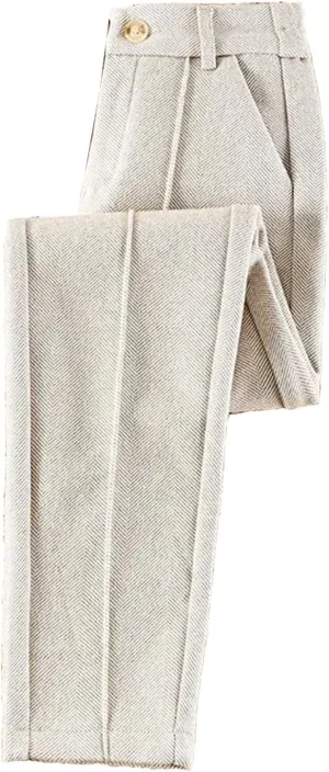Women Wool Thick Pants Fall Winter High Waist Fleece Pant Slim Fit Warm Casual Pencil Trousers