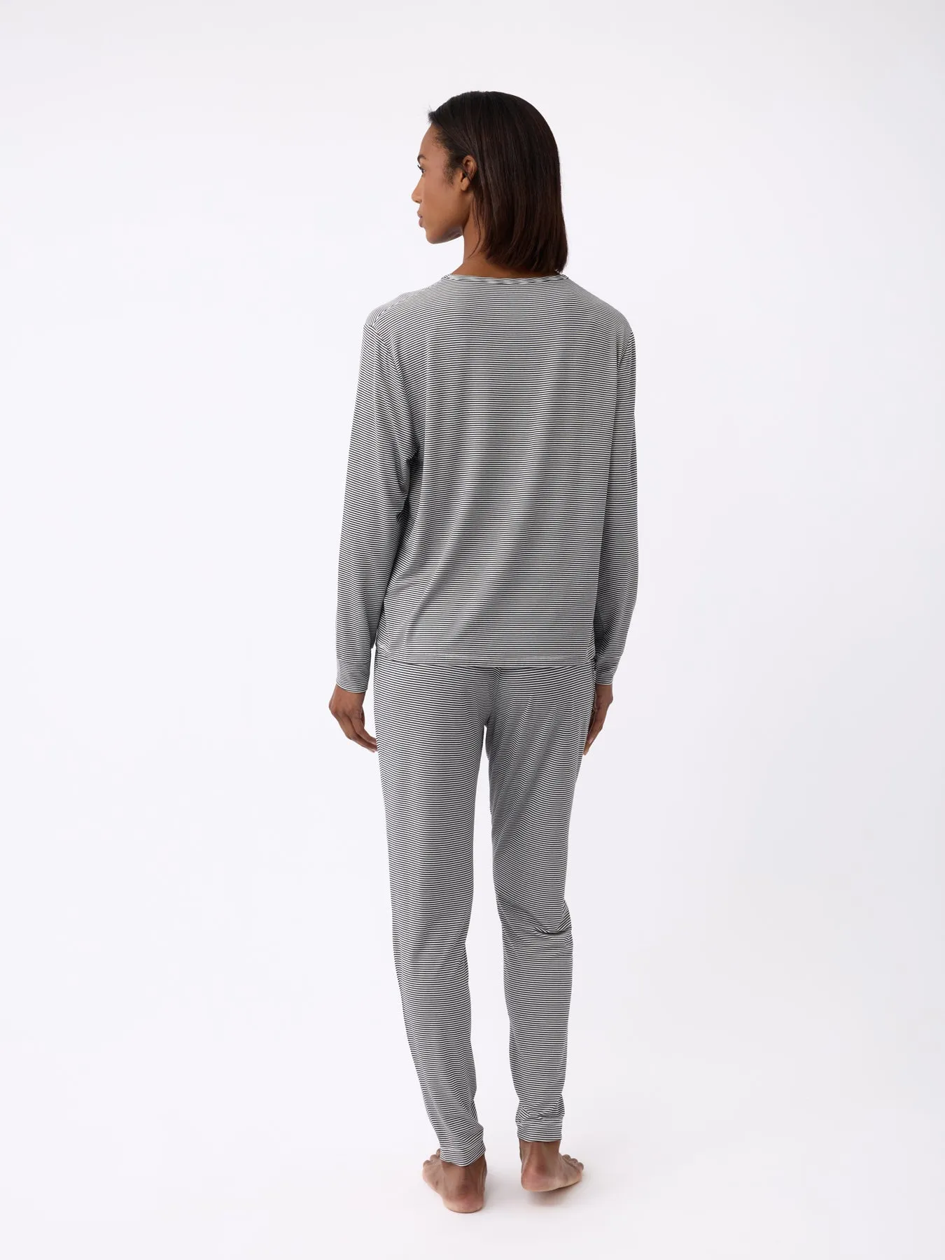Women's Bamboo Stretch-Knit Long Sleeve Lounge Tee