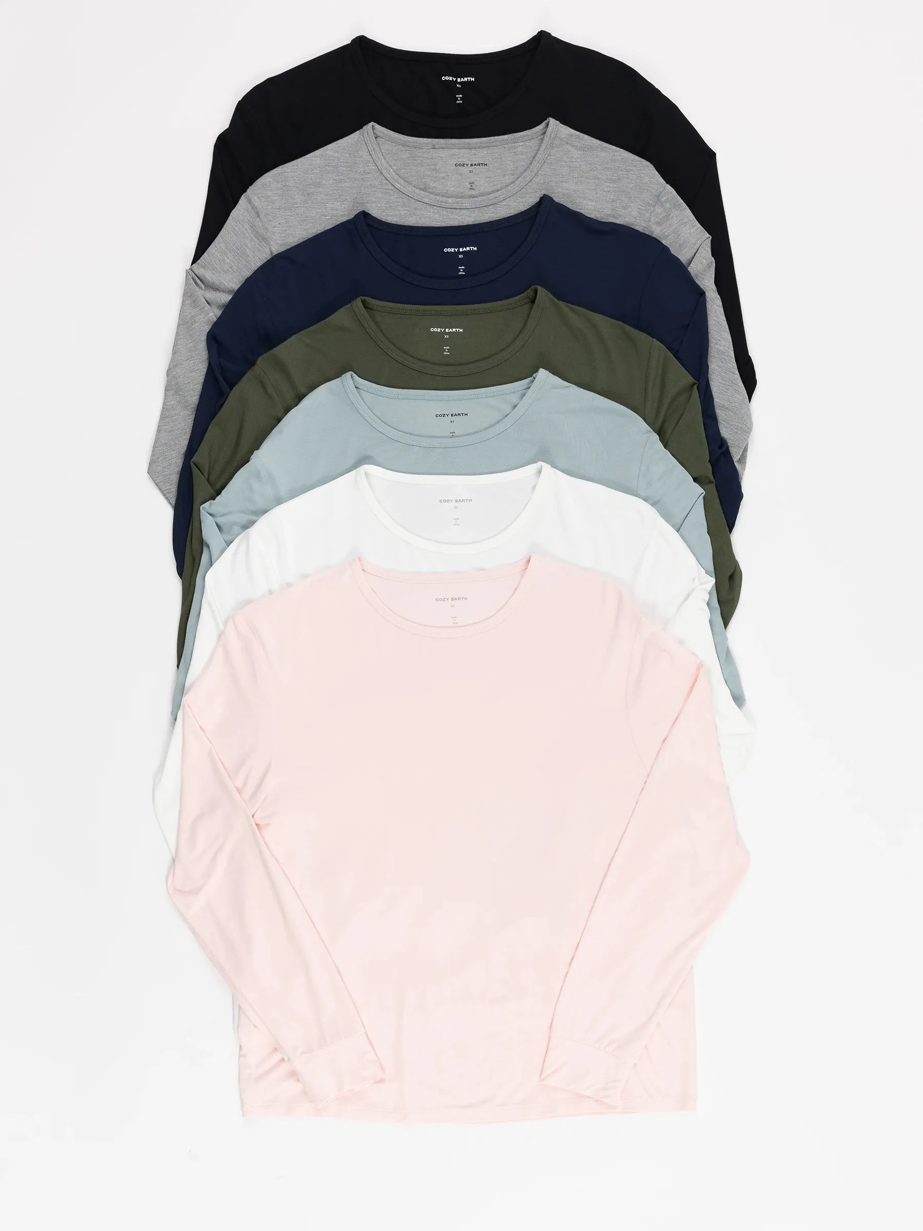 Women's Bamboo Stretch-Knit Long Sleeve Lounge Tee