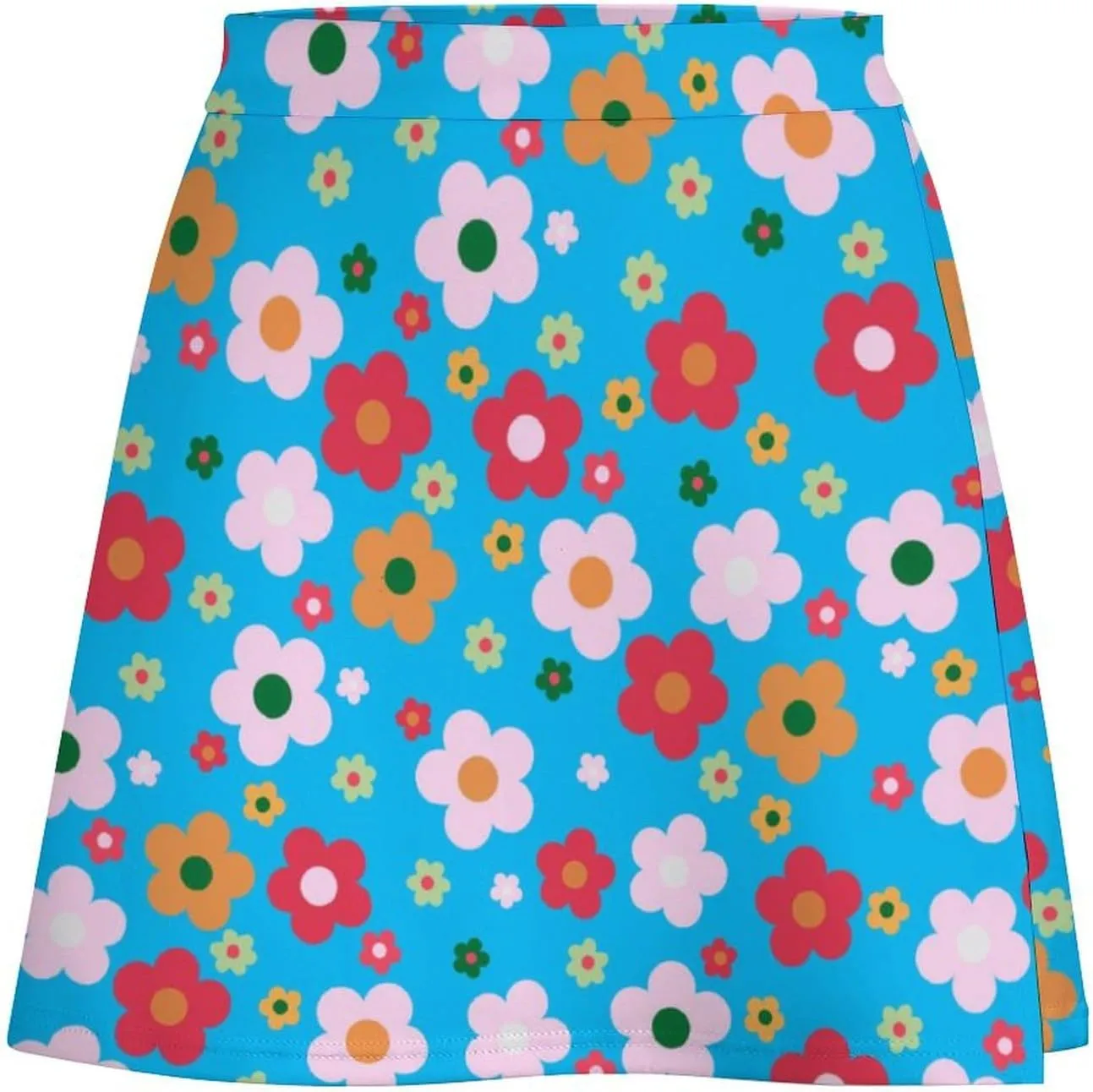 Womens Mini Skorts 80s 90s High Waisted Pencil Bodycon Short Skirt Sexy A-Line Mini Skirts