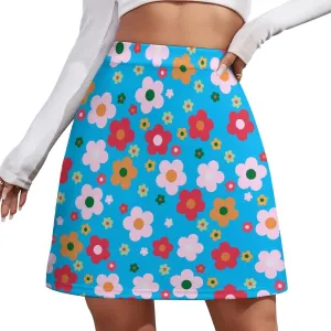 Womens Mini Skorts 80s 90s High Waisted Pencil Bodycon Short Skirt Sexy A-Line Mini Skirts