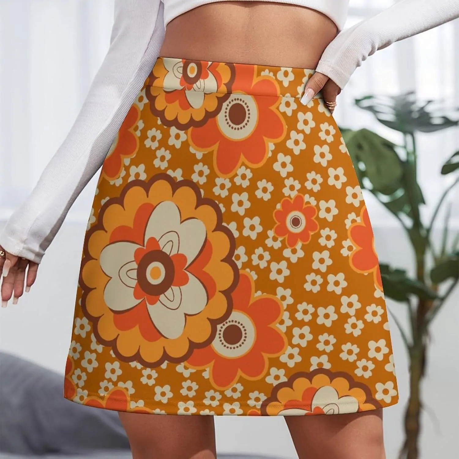 Womens Mini Skorts 80s 90s High Waisted Pencil Bodycon Short Skirt Sexy A-Line Mini Skirts
