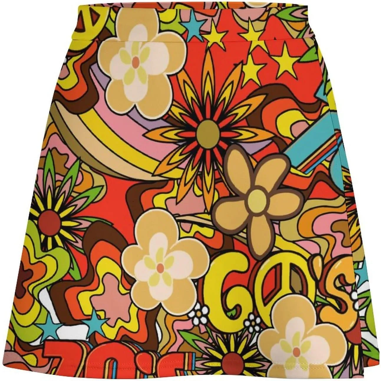 Womens Mini Skorts 80s 90s High Waisted Pencil Bodycon Short Skirt Sexy A-Line Mini Skirts